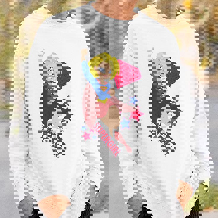 Dcスーパーヒーローガールズスーパーガールスターズ スウェットシャツ 彼への贈り物