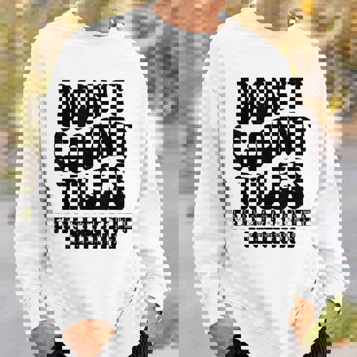 Don't Count Tiles タイルゲーム 麻雀選手 フォールド引退 スウェットシャツ 彼への贈り物