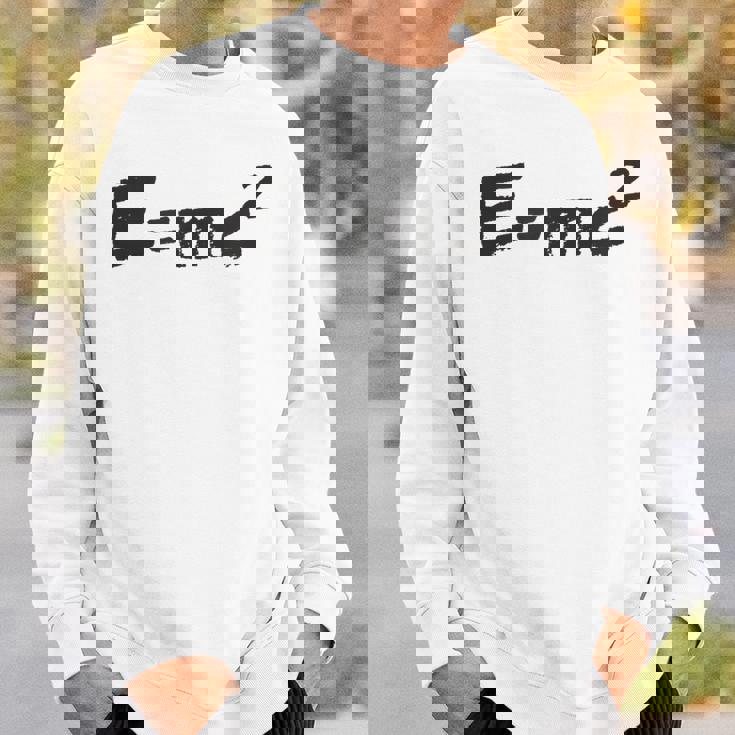 E Mc2 面白い 物理学 サイエンス シャツ エネルギー 質量光 速度 スウェットシャツ 彼への贈り物