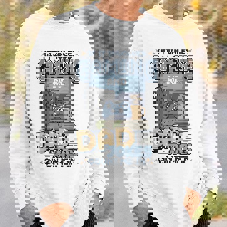 Gaming And Dad Jokes 面白い レトロ ゲーマー 父 しゃれ スウェットシャツ 彼への贈り物