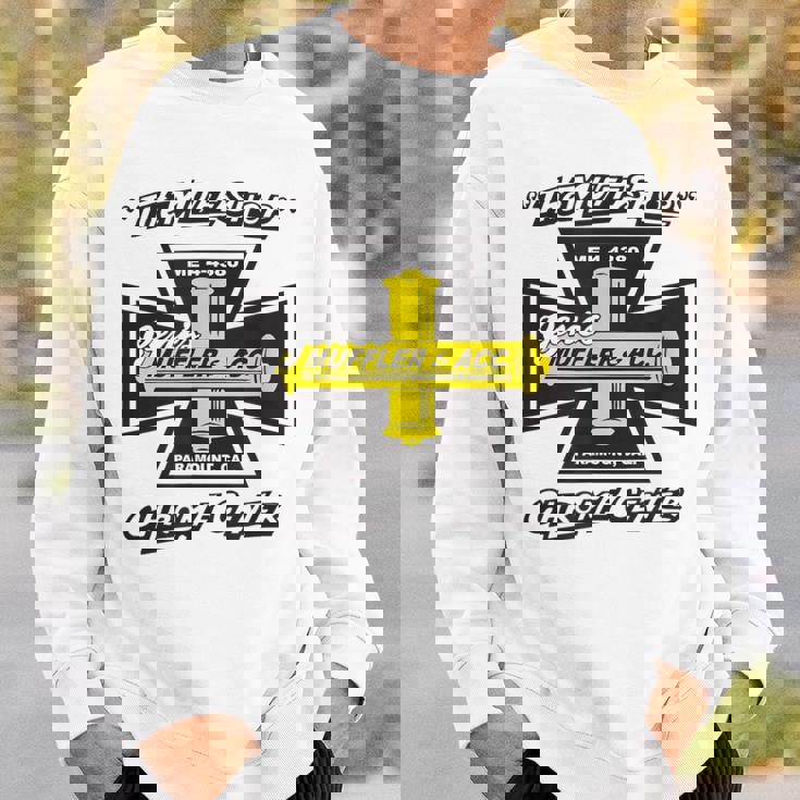 Gene's Mufflers アイアンクロス スウェットシャツ 彼への贈り物