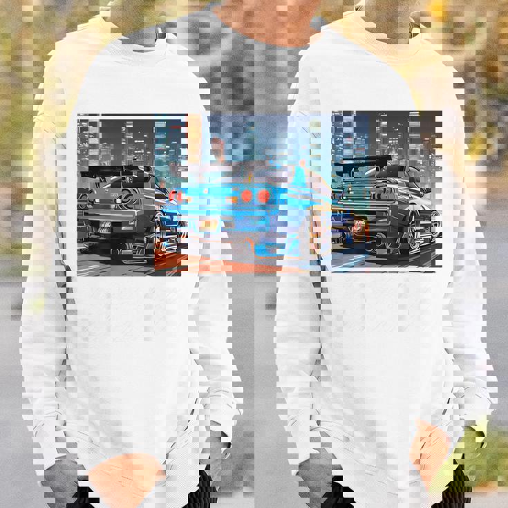 Jdmナイトドリフトレースカー東京スカイラインデザイン。 スウェットシャツ 彼への贈り物