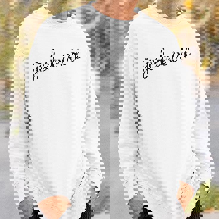 Joie Deivre フランス語の格言tシャツ スウェットシャツ 彼への贈り物