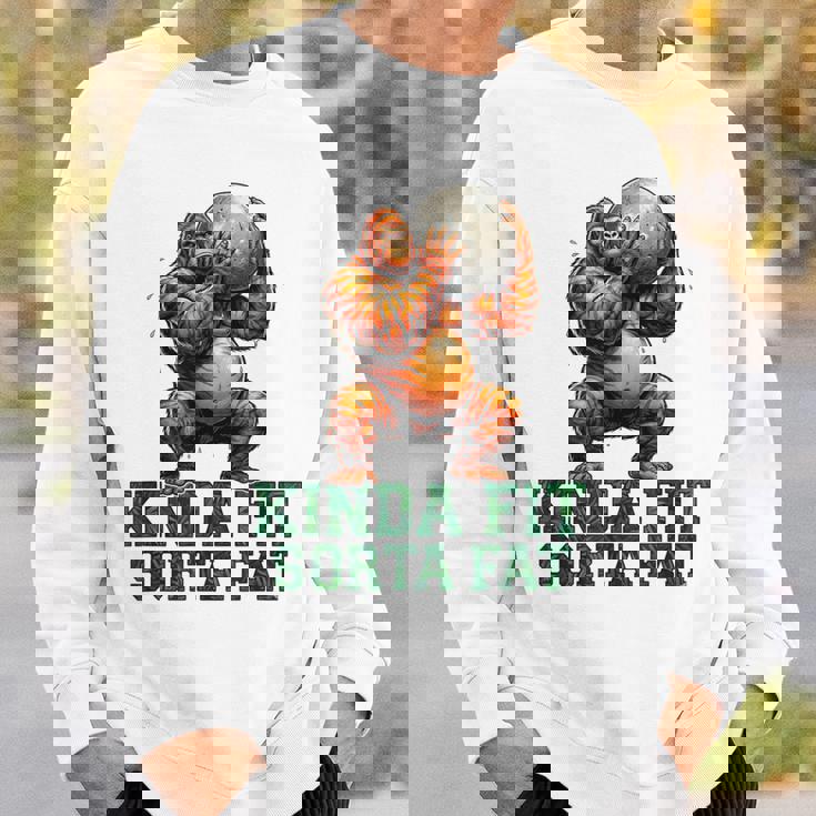 Kinda Fitorta Fat Gorilla ヘビーウェイトリフティング 面白いジム スウェットシャツ 彼への贈り物