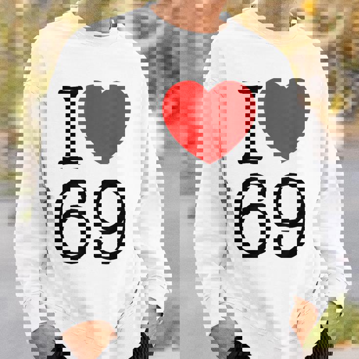 I Love 69 ファニーtシャツ スウェットシャツ 彼への贈り物
