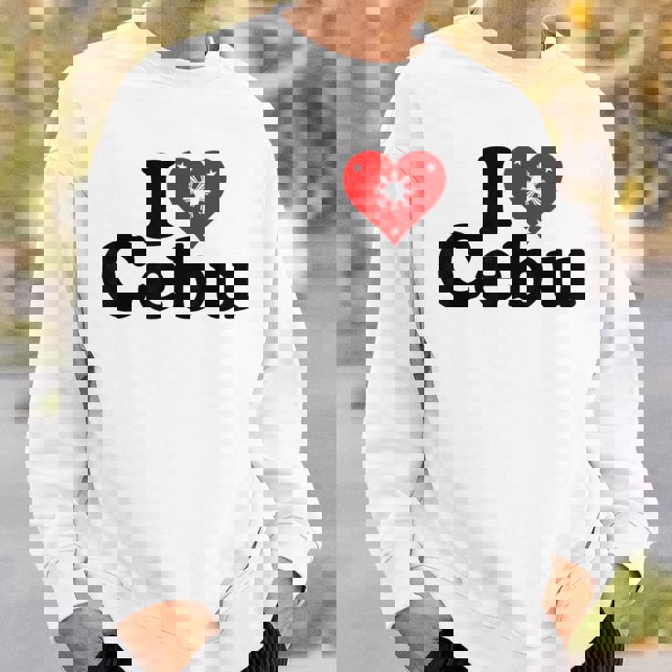 I Love Heart Cebu フィリピン諸島 スウェットシャツ 彼への贈り物