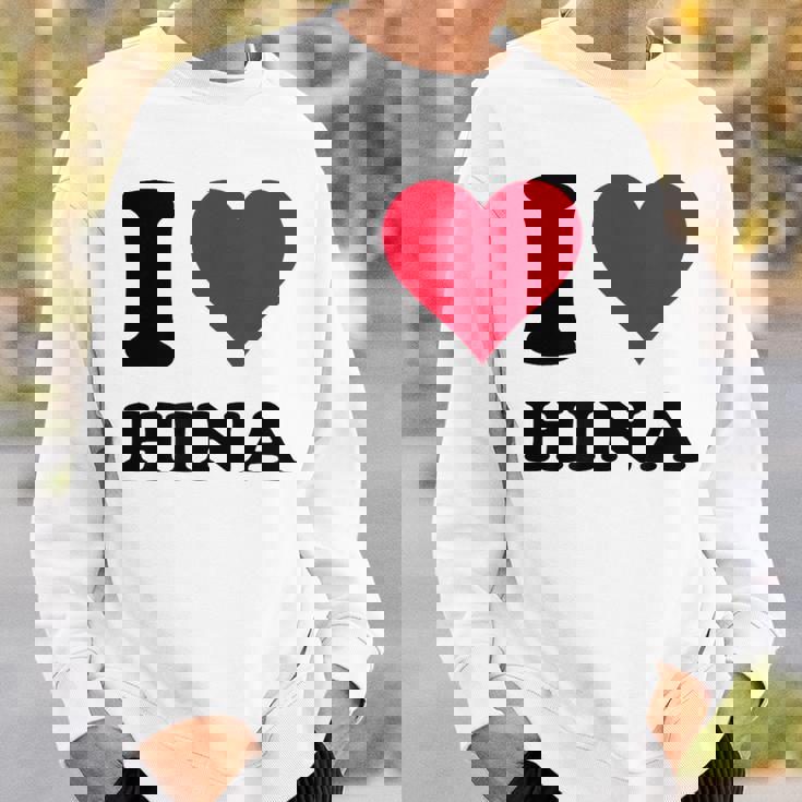 I Love Hina スウェットシャツ 彼への贈り物