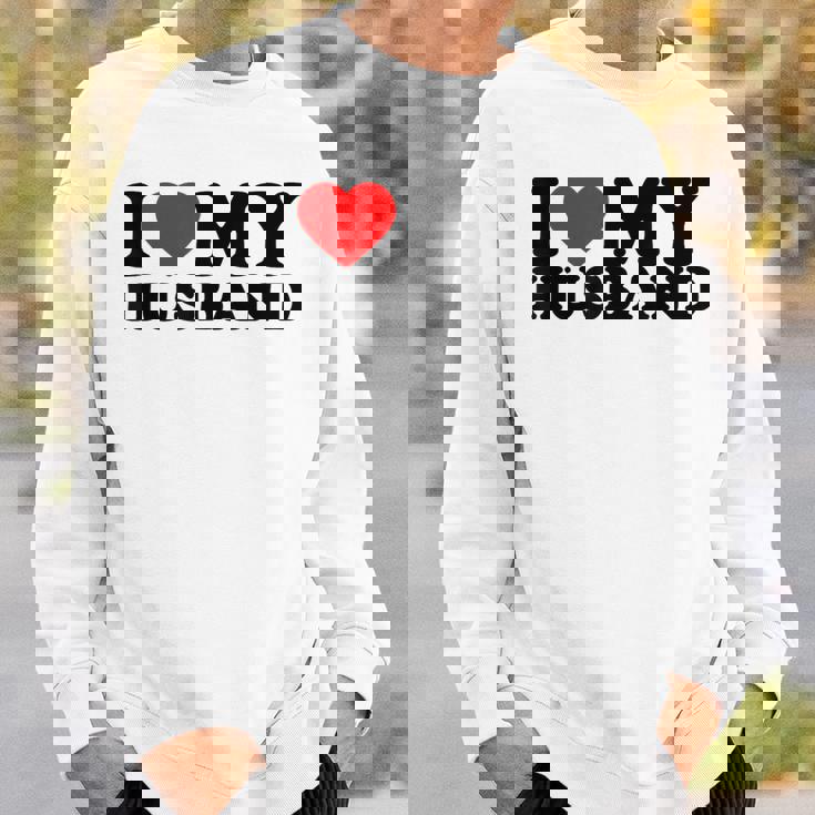 I Love My Husband I Heart My Husbandalentines Day スウェットシャツ 彼への贈り物