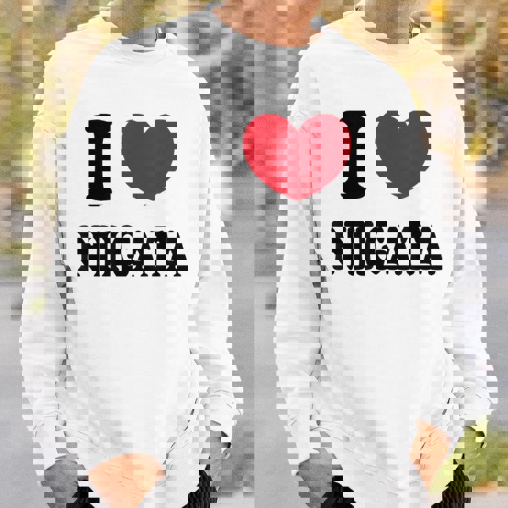 I Love Niigata 新潟大好き スウェットシャツ 彼への贈り物