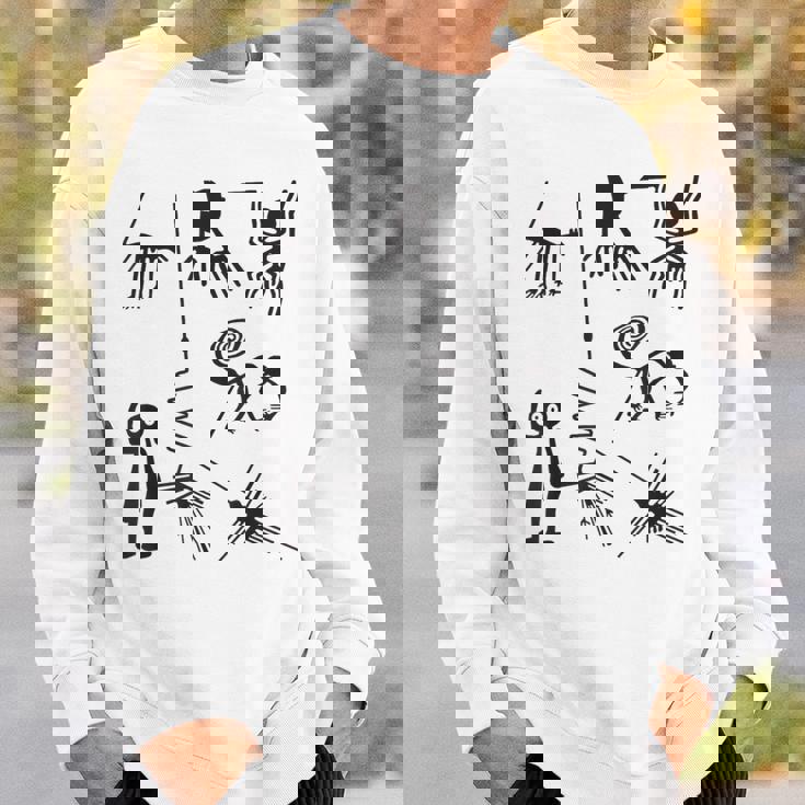 Nazca Lines 古代ufoエイリアン地球外生命アートtシャツ スウェットシャツ 彼への贈り物