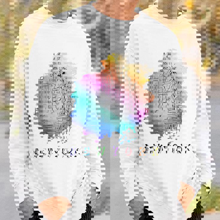 Nyc ニューヨークシティスカイライン 自由の女神 スウェットシャツ 彼への贈り物