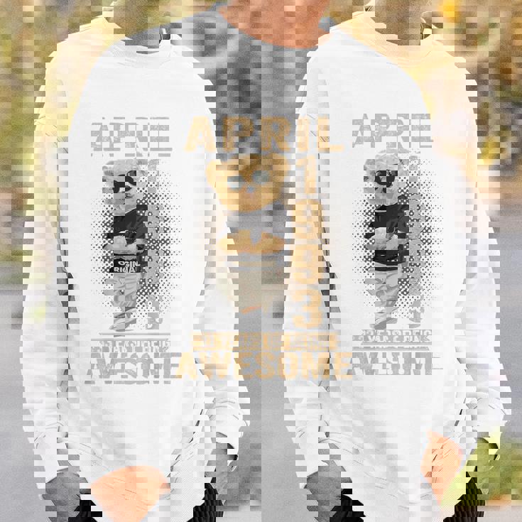 On Back 1993年4月 33歳の誕生日 33歳 テディベア スウェットシャツ 彼への贈り物