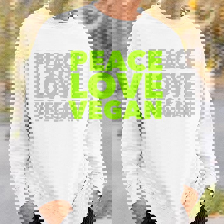 Peace Loveegan クール ベジタリアンとビーガン スウェットシャツ 彼への贈り物