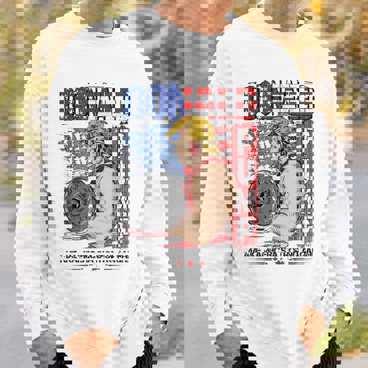 Trump Donald Pump Make Americatrong Again スウェットシャツ 彼への贈り物