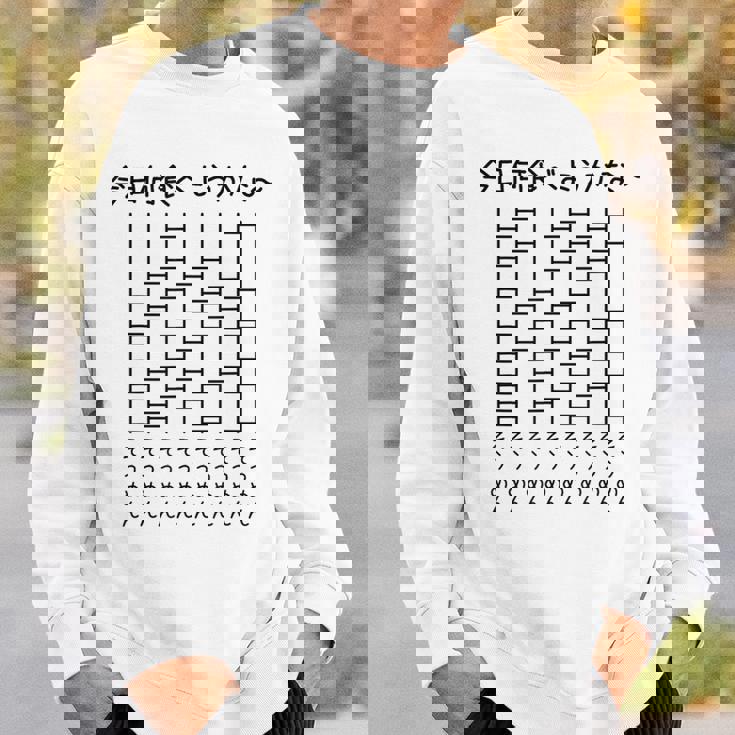 【今日何食べようかな そうめん】あみだくじ 麺 素麺 遊び心 おもしろ 面白い ユーモア ギャグ ネタ ウケ狙い 笑える スウェットシャツ 彼への贈り物