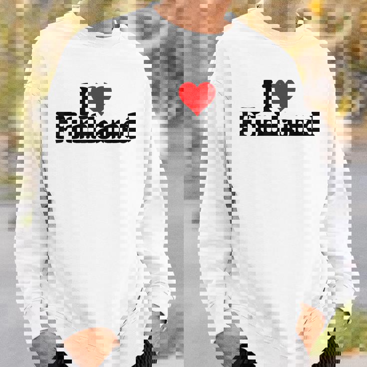 アイラブハートフィンランド スウェットシャツ 彼への贈り物