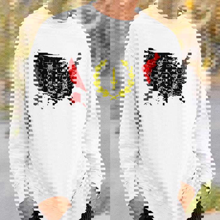 アメリカアフリカ ヘリテージフラッグ アメリカンブラック ヘリテージフラッグ スウェットシャツ 彼への贈り物