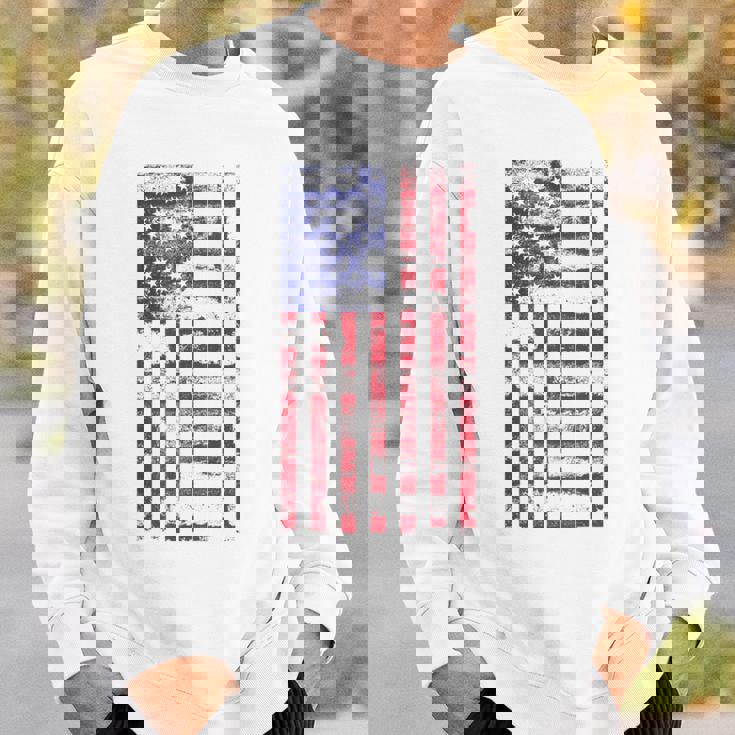 アメリカ国旗 メンズ レディース キッズ アメリカ国旗 愛国的なグランジ スウェットシャツ 彼への贈り物