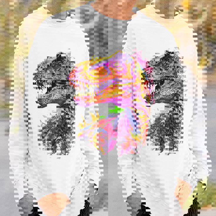 アロサウルス 恐竜モチーフ イラスト アロサウルス スウェットシャツ 彼への贈り物