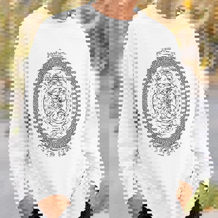 アンティキテラ メカニズム 線引き 長袖tシャツ スウェットシャツ 彼への贈り物