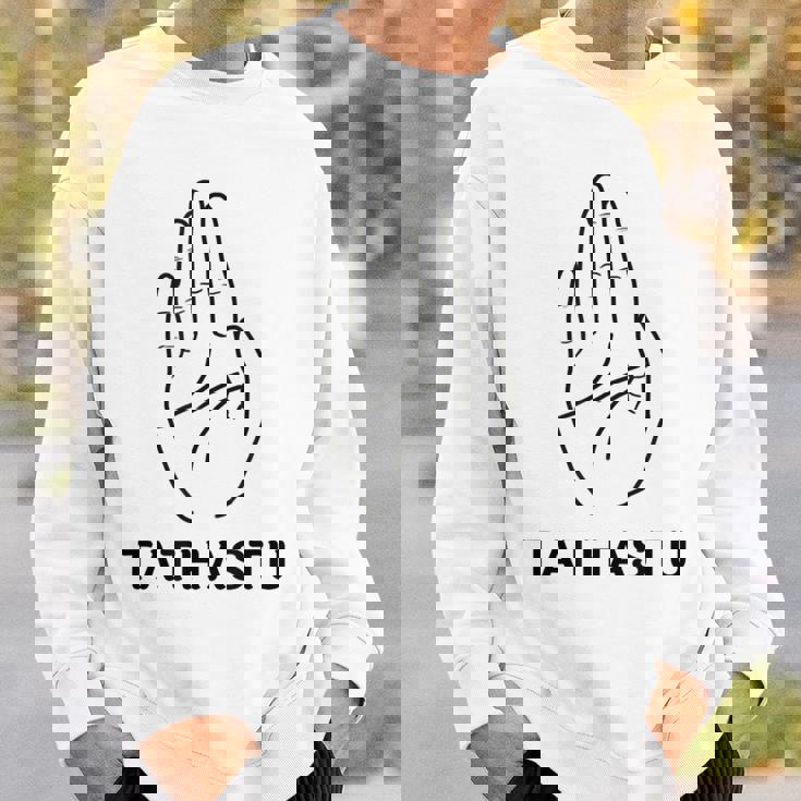 インドのサンスクリット語タタストゥデザイン スウェットシャツ 彼への贈り物