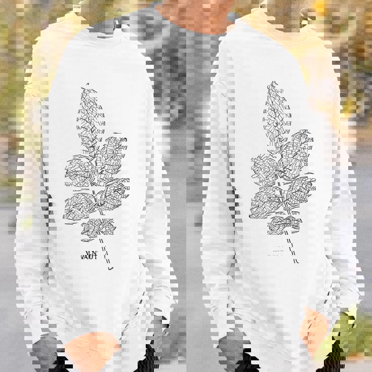 ウォールナットツリーリーフヴィンテージ植物学tシャツtシャツ スウェットシャツ 彼への贈り物