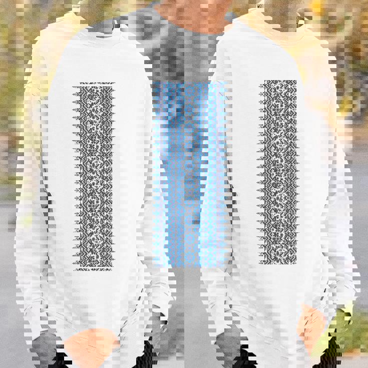 ウクライナ刺繍yshyvanka プリント 民族風オーナメント スウェットシャツ 彼への贈り物