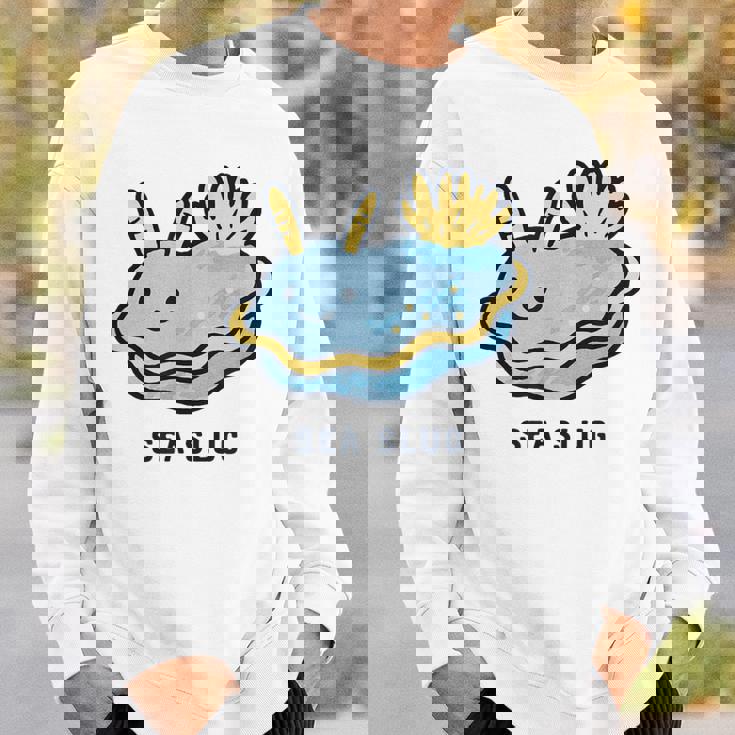 ウミウシ 海牛ealug イラスト ゆるい 簡単 おもしろ かわいい 動物 人気 海洋生物 スウェットシャツ 彼への贈り物