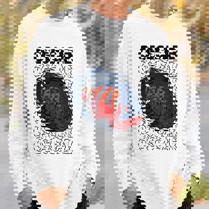 オスカーフィッシュ 80年代スタイル モンスターフィッシュキーパー 熱帯魚 スウェットシャツ 彼への贈り物