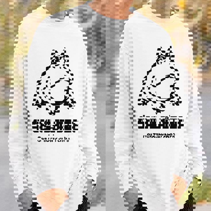 カエル ベルツノガエル メンズ レディース キッズ かわいい 蛙好き 長袖tシャツ スウェットシャツ 彼への贈り物