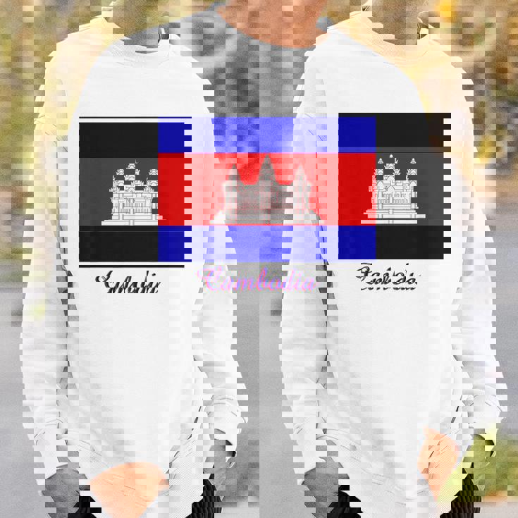 カンボジア カンボジア国旗 お土産 スウェットシャツ 彼への贈り物