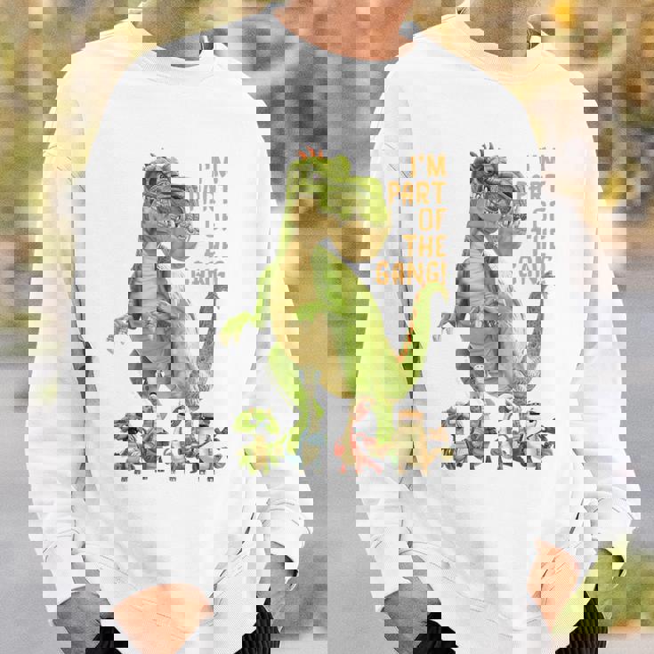 キッズ ギガントサウルス、最大の恐竜-カラフルで楽しいデザイン スウェットシャツ 彼への贈り物