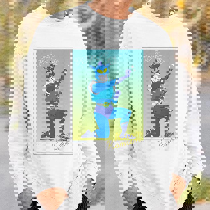 クレヨンしんちゃん アクション仮面ブロマイド風 スウェットシャツ 彼への贈り物