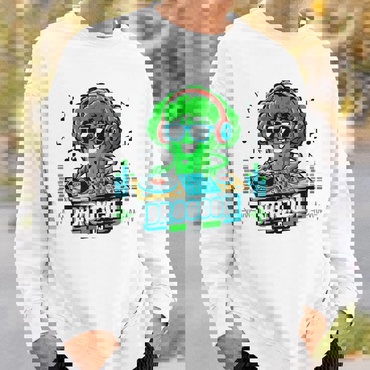 クールなブロッコリーdjミュージックパーティーバイブ面白いデザイン。 スウェットシャツ 彼への贈り物