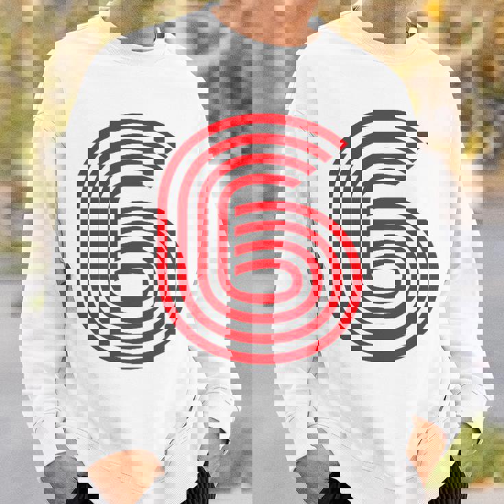 クールなレトロなレタリングジャージ、背番号6 6Eis スウェットシャツ 彼への贈り物