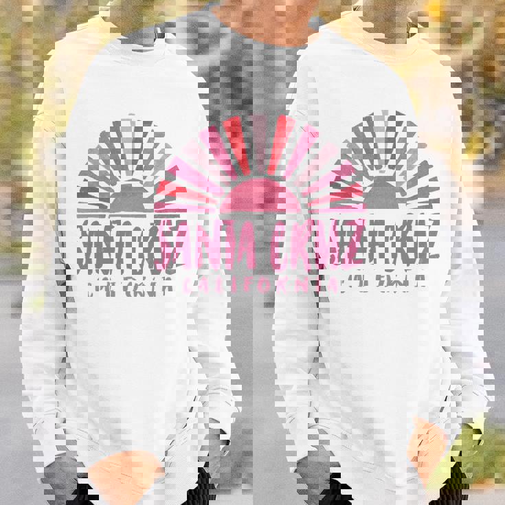 サンタクルーズ カリフォルニアサンライズ カリフォルニア州サンタクルーズ 長袖tシャツ スウェットシャツ 彼への贈り物