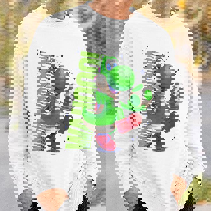 ザ・スーパーマリオギャラクシー・ムービー Action Yoshi スウェットシャツ 彼への贈り物