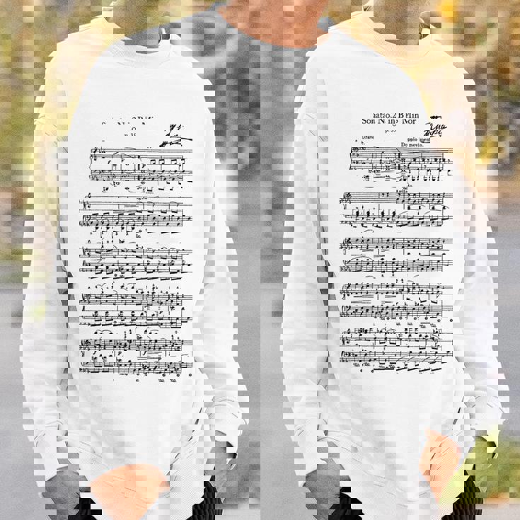 ショパン ピアノ ピアニスト 楽譜 B-Flat-Minor Musicians スウェットシャツ 彼への贈り物