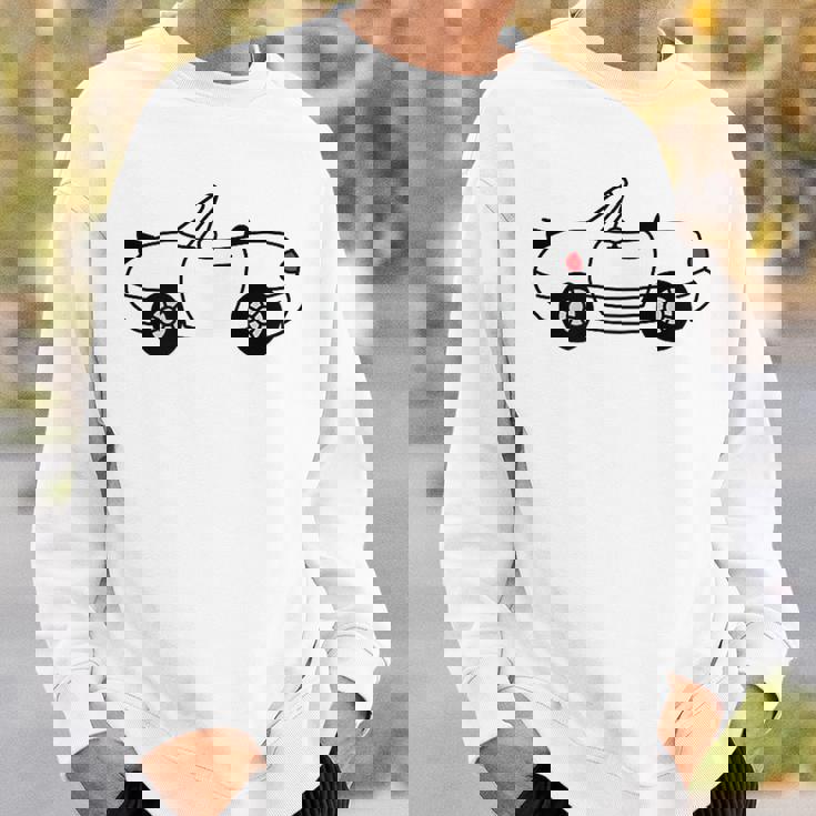 ジャパニーズホワイト スポーツカー Jdm オートクロス レーシングロードスター スウェットシャツ 彼への贈り物