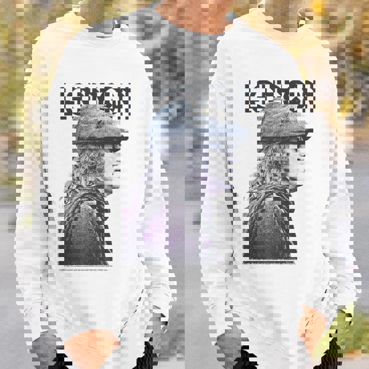 ジョン・レノン 平和な色調の肖像画 スウェットシャツ 彼への贈り物