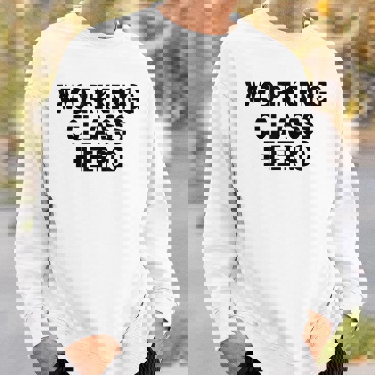 ジョン・ロック平和活動家が着用したワーキングクラスヒーロー。 スウェットシャツ 彼への贈り物