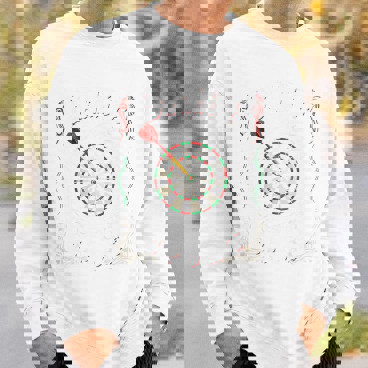 バックプリント ダーツ スポーツ ダーツボード アローダーツクラブ協会 スウェットシャツ 彼への贈り物