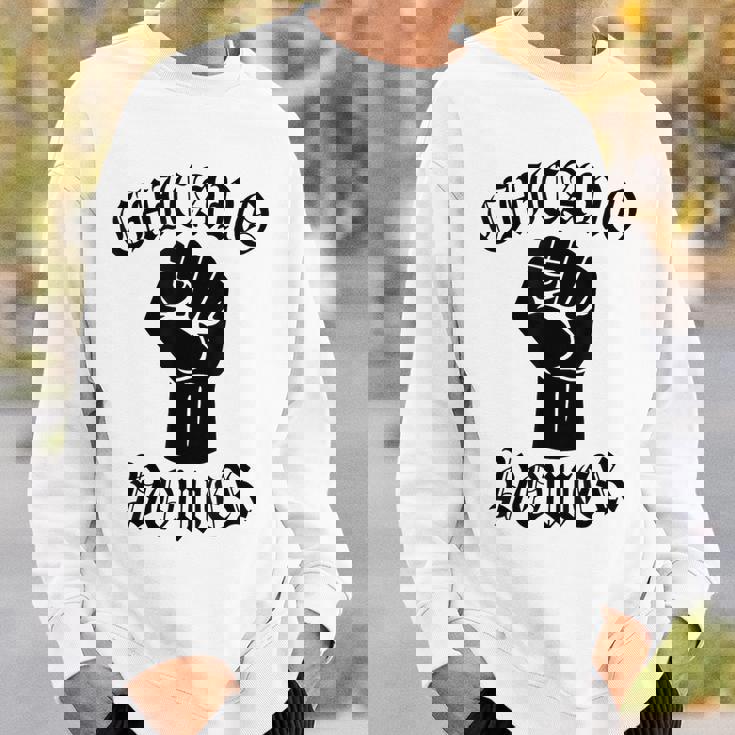 チカーノパワー メキシコ メキシコ ラティーナ ラテンクス ラザノ ラ ミグラ スウェットシャツ 彼への贈り物