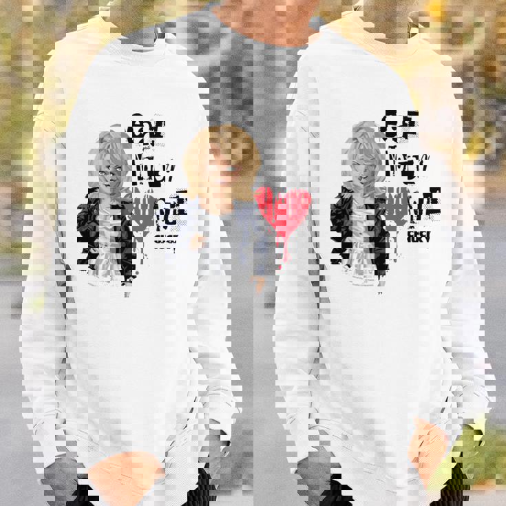 チャッキー・ティファニー・イート・ユア・ハート・アウト・バレンタイン 長袖tシャツ スウェットシャツ 彼への贈り物