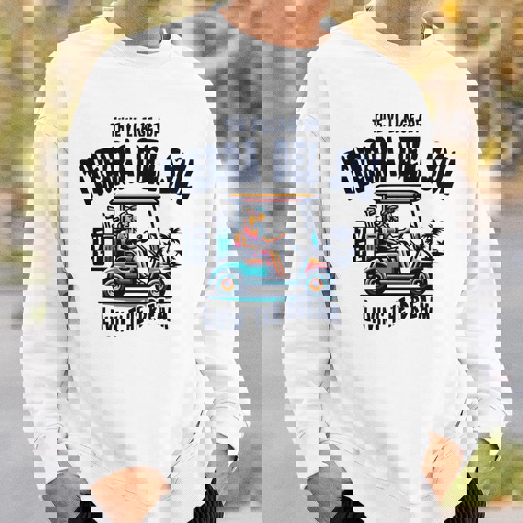 ティエラ・デル・ソルの村ゴルフカートデザイン。 長袖tシャツ スウェットシャツ 彼への贈り物