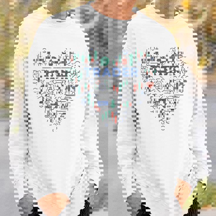 トレーダーハート I Love Cryptocurrencyトレーディング 暗号トレーダー スウェットシャツ 彼への贈り物