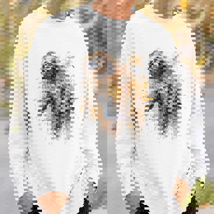 ナマケモノのアートワーク 動物ナマケモノ スウェットシャツ 彼への贈り物