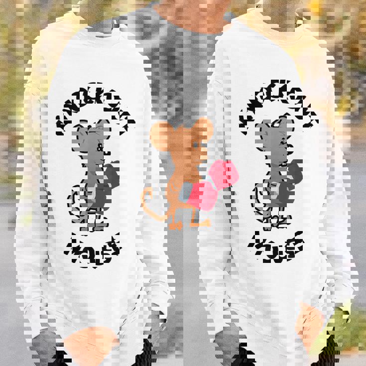 ノックアウトマウス 面白い科学、微生物学、面白い遺伝学 スウェットシャツ 彼への贈り物