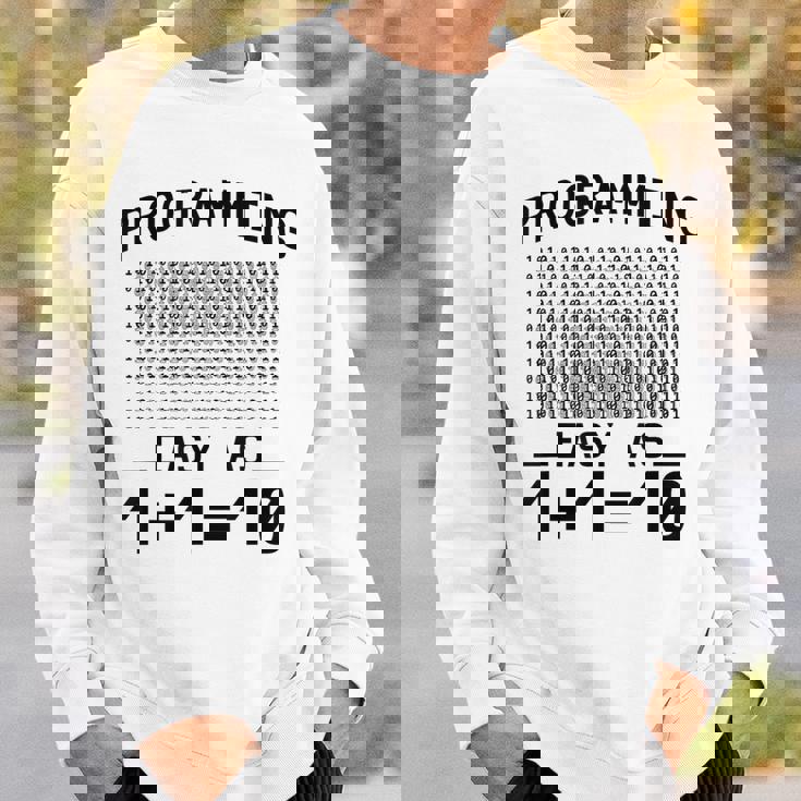 バイナリコーディングプログラミング 1110 バイナリコード スウェットシャツ 彼への贈り物