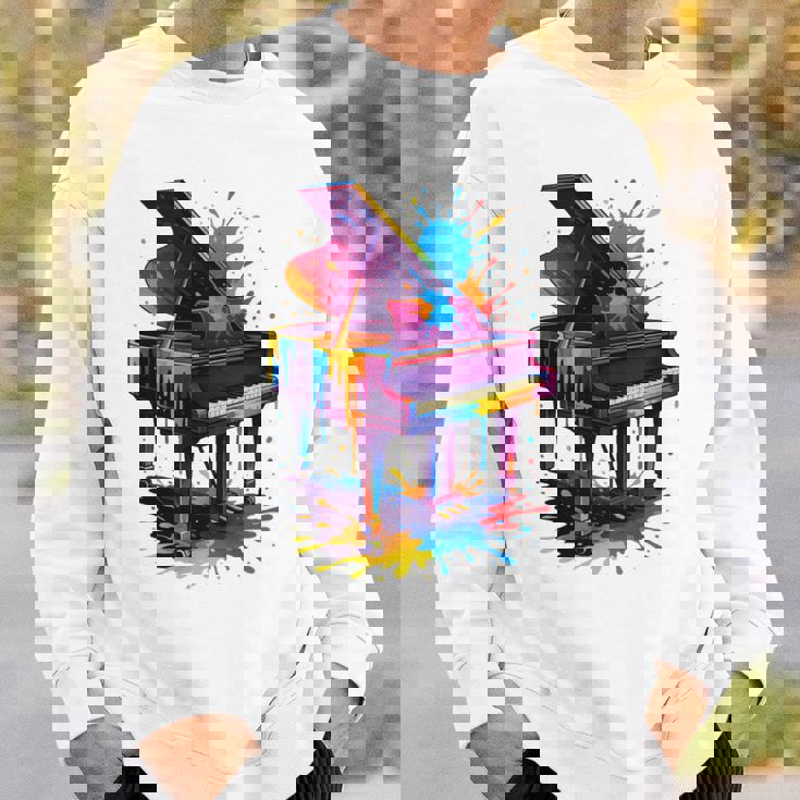 ピアノ ティー 楽器 ピアノ 長袖tシャツ スウェットシャツ 彼への贈り物